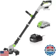 Cordless String Trimmer 3-in-1 Weed Wacker 12-Inch Grass Trimmer with Fast Ch