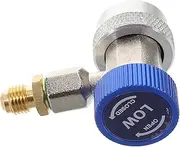 ASAKKURA Automobile Joint Air Compressor Adapters Air Hose Connector Manual Ac Connector Car Air Conditioning Vent Outlet Ac Car Air Conditioner Low High Quick Connector Copper