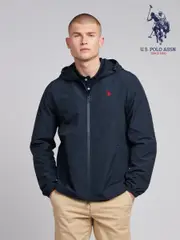 U.S. Polo Assn. Blue Mens Lightweight Rain Jacket (F72060) | $231