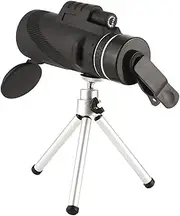 OKUMEYR 1Pc Portable Single Tube Telescope with Tripod Phone Stand High Definition Monocular for Bird Watching Sports Events and Outdoor Adventures Black