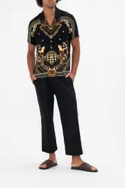 SHORT SLEEVE CAMP COLLARED SHIRT DUOMO DYNASTY