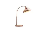 Oxford Modern Scandinavian Curved Arc Table Lamp - Antique Copper