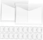 COHEALI A4 Binder Pockets 20 Pcs Document Wallet Vacuum Bags Storage Binder Pockets