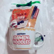 Instant Ramen Noodles Soup Cup Bowl Gift Set Chopsticks & Helper NWT