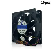 10x Antminer 6000 RPM Cooling Fan S19 L3+ S17 Pro S19 Pro S19j S19j Pro Black