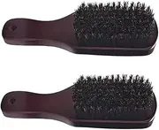 FOYTOKI 2pcs Men's Beard Brush Barber Brush for Men Comb Vintage Wooden Handle Shaving Lightweight Portable Facial Hair Care