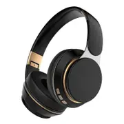 Black Wireless HeadMounted Bluetooth Headset Subwoofer Stereo Card Sports Computer Headset Compatible