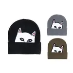 { POISON } RIPNDIP PEEKING NERMAL BEANIE 偷窺中指貓反摺毛帽