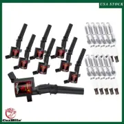 Set of 8 Ignition Coils & Indrium Spark Plug Set For Ford 4.6L 5.4L V8 Truck Van (for: Ford)