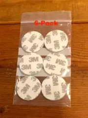 12x 3M 9080 Adhesive Double-Sided Foam Tape Discs 12x 34mm Dia/2mm Dots Circles