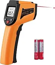 Infrared Thermometer, Non-Contact Digital Laser Infrared Thermometer Temperature Gun -50°C to 400°C(-58°F to 752°F) with LCD Display