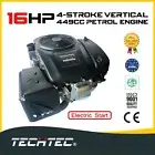 16HP Vertical Shaft Petrol Engine For Ride On Mowers 4-Stroke OHV Electric Start