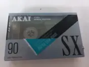 Sealed - AKAI SX 90 Minute Audio Cassette Tape - Super Low Noise pack of 1