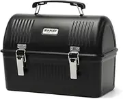 Stanley Classic Lunch Box 10 qt | Vintage Metal Lunchbox | Durable Meal Container with Handle and Latch | Stores Food, Drinks, Thermos, Water Bottle | Matte Black