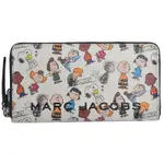 MARC JACOBS X PEANUTS 聯名SNOOPY印花牛皮長夾