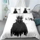 Force Settlement Gray Dog Lines 3D Quilt Duvet Doona Cover Set Pillow case Print