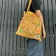 購物袋 泰國小眾hamblepie刺繡帆布包大容量復古單肩托特包時尚購物袋