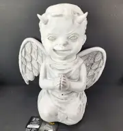 Devil Cherub Animatronic Motion Activated Lights Sound Movement Halloween Prop