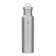 NNEOBA Titanium Water Bottle 750ml Lightweight Reusable Bottle Silver