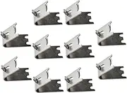 Cabilock Refrigerator Shelf Clips 10pcs Stainless Steel Freezer Shelf Supports Curve Dovetail Design