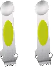 ABOOFAN 2pcs Stainless Steel Lemon Peel Grater Planing Knives Wire Cutter Melon Planer Fruit Kitchen Tool Set Random Color