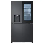 LG 847L Instaview French Door Fridge - Matte Black GF-V900MBLC