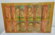 Vintage Coca Cola QLD State of Origin Maroons Air Filled Can Set Incl 2 Coaches