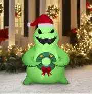 5ft Inflatable Yard Decoration Oogie Boogie Nightmare Before Christmas Disney