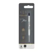 Parker Quink Ballpoint Pen Refill Medium Black Blister Pack of 12 S0909550