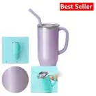 Triple Insulated 30oz Tumbler with Flexi Straw & Handle - Shimmer Pixie Finish