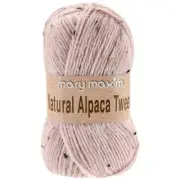 Mary Maxim Y083-308 Natural Alpaca Tweed Yarn-Rose Quartz