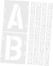 DOITOOL 42pcs Alphabet Stencils for Painting Reusable Letter Templates for DIY Crafts Wall Art Home Decor and Furniture Projects English Stencil Letters for Creative Expressions