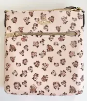 New W/ Tags Coach Mini Rowan File Bag Rose Print MSRP $250