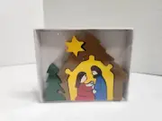 Pfaff Christmas Nativity Wooden Block Children's Puzzle Gift German Decoration