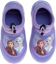 [Disney] Frozen Water Shoes for Girls- Pool Aqua Socks for Kids- Anna Elsa Sandals Princess Bungee Waterproof Beach Slides Sport Character Summer Slip-on Quick Dry (Toddler/Little Kid)