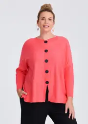 [Taking Shape] Taking Shape Batwing Natural Jumper Size 20 in Coral - Plus Size Women's Clothing Coral