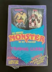 1991 MONSTER IN MY POCKET TRADING CARD FACTORY SEALED BOX