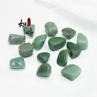在飛比找樂天市場購物網優惠-水晶原石天然綠色東陵玉碎石擺件大顆粒魚缸石能量石兒童寶石