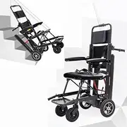 Electric Stair Climbing Wheelchairs, Lightweight Foldable Stair Lift Chair, Mobile Stair Evacation Chair Stair Walking Assist for Adults Disabled Elderly