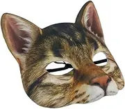LIFKOME 1pc Cosplay Mask Adult Costumes Halloween Masks for Adults Half Cat Masks Cat Costume Tabby Cat Costume Green Costume Masquerade Cat Face Mask Clothing Makeup Prom Accessories