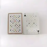 Louis Vuitton Takashi Murakami Monogram White Card TWO CLUBS "2" #1 NEW! COA
