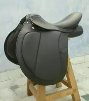 All purpose leather saddle 17"inches perfect size with adjustable gullet.