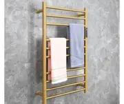 Electric Towel Warmer Gold,Heated Towel Rack Free Standing