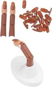 Baluue Nail Art Finger Models Fake Fingers for Practice Manicure Training Set for Levels