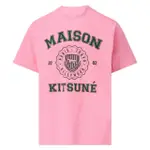 【MAISON KITSUNE】新款 男款 學院風 短袖T恤-粉色(S號、M號、L號)