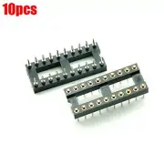 10Pcs Dip Gold Plated Machined Sip Round 20Pin Solder Type Socket Adaptor Ic hq