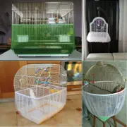 M-L Unique Soft Easy Cleaning Nylon Airy Fabric Mesh Bird Cage Cover Shell Skirt