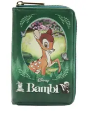 Loungefly DISNEY Bambi Classic Book Zip Around Wallet Thumper, Flower New