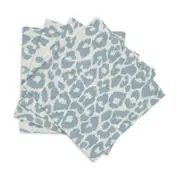 Matouk Iconic Leopard Napkins, Set of 4