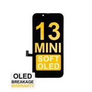 Soft OLED Screen for iPhone 13 Mini with Tool Kit and Tempered Glass Protector